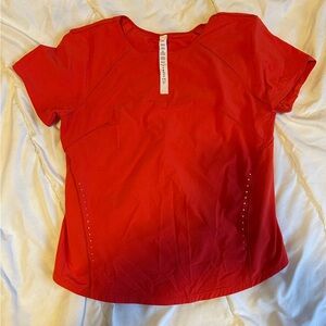 Lululemon Athletica Red T-Shirt